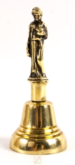 Dzwonek KOBIETA Ø 4,5 cm najmniejszy Mosiądz. Delikatny wysoki dźwięk