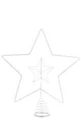 Stojąca Ozdoba Gwiazda Led wys. 31cm dekoracja do domu metal 146975 Art-pol