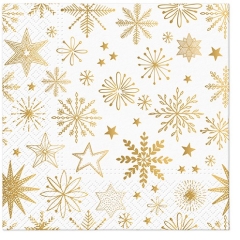 Pl Serwetki Shiny Snowflakes 163411