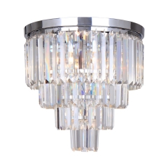 Amedeo Crystal ceiling lamp 5 flames chrome Zuma Line FC17106 / 4 + 1-CHR