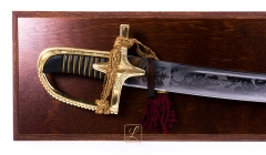Historical saber Polish Hussars 1750 with the inscription "God Honor Homeland" + a hanging plaque included