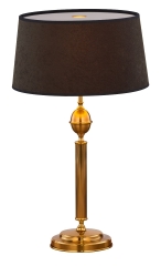 BATUMI BM L Lampa stołowa z abażurem E27 H60cm złota/czarna Jupiter 1954