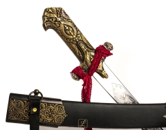 Noble karabela with a scabbard of the 18th century Armenian etched, chromed blade - replica