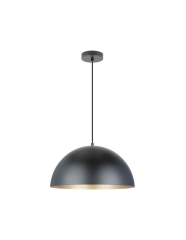 Vela Lampa wisząca Ø 40cm E27 czarna/złota Zuma LINE A8001XL-BK