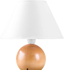 Lampa stołowa Kula - buk naturalny buk Hellux