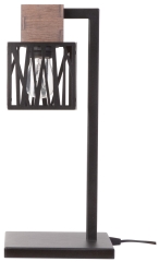 DALI Lampa stołowa E27 czarna/brązowa Sigma 50094
