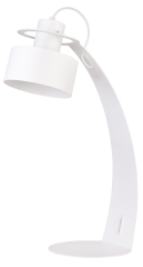 RIF Lampa stołowa E27 biała Sigma 50064
