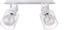  LUTO KWADRAT 2 lampa plafon belka 2xE27 biała Sigma 31147