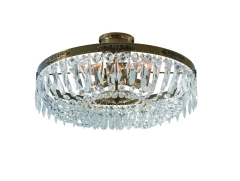 HOVDALA Crystal ceiling lamp, 48 cm patina, MARKSLOJD 100618