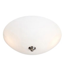 POLAR ceiling lamp with 3 flames 43 cm satin nickel / white MARKSLOAD 107361