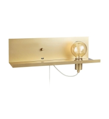 MULTI wall lamp, shelf, dimmer + USB gold MARKSLOJD 107791