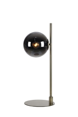 DIONE Lampa stojąca E14 H 62,5cm złota klosz dymiony Markslojd 108272