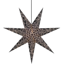 KARLA - Decorative paper pendant star 75cm, black - Markslojd 704877