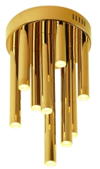 ORGANIC Lampa plafon LED Ø 20cm 10W 3000K złoty wersja ścielnialna MAXLIGHT C0197D