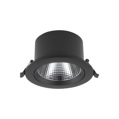 Lampa sufitowa do zabudowy EGINA LED 15W  3000K IP20 kolor czarny Nowodvorski 10557