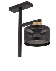 Lampa Off 1 Plafon Czarny_Złoty Sigma 32141