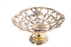 Large round cake stand Brass nr. 324