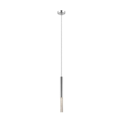 One Hanging lamp LED 3000K 1 flame chrome Zuma Line P0461-01E-F4F4