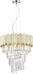 Gladius Lampa plafon kryształowy Ø 51cm 6xE27 złota Zuma LINE P0535-06C-F4J7