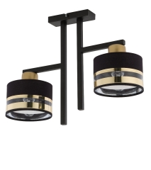  PRO 2 lampa plafon z abażurem 2xE27 czarna/złota Sigma 32149