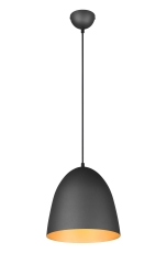 TILDA Lampa wisząca Ø 25cm E27 czarny/złoty R30661080 RL