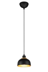 PUNCH Lampa wisząca Ø 18cm E27 czarny/złoty R30811032 RL