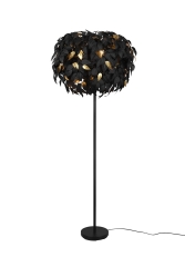 LEAVY Lampa stojąca H 180cm 3xE14 czarny/złoty R40463032 RL