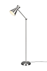ENZO Lampa stojąca regulowana H 150cm E27 satyna nikiel R40781007 RL