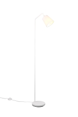 Buddy Lampa podłogowa regulowana z abażurem E27 H 148cm biała R41721031 Rl