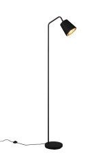 Buddy Lampa podłogowa regulowana z abażurem E27 H 148cm czarna R41721032 Rl