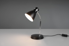 HARVEY Lampa biurkowa E27 czarna/chrom R50731032 RL