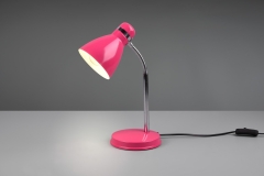 HARVEY Lampa biurkowa E27 różowa/chrom R50731093 RL