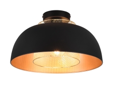 PUNCH Lampa plafon Ø 35cm E27 czarny/złoty R60811032 RL