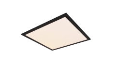 ALPHA Lampa plafon panel LED 45x45cm 18W 3000K czarna RL R62324532