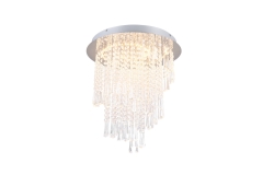 Pomp Lampa plafon kryształowy LED Ø 45cm 30W 2700-6500K chrom R67349106 Rl