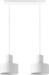 RIF 2 Lampa wisząca belka 2xE27 biała Sigma 30904