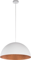 SFERA Lampa wisząca Ø 90cm E27 biała/miedziana Sigma 30128