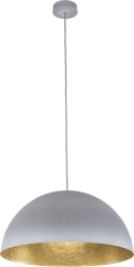 SFERA Lampa wisząca Ø 50cm E27 szara/złota Sigma 30141