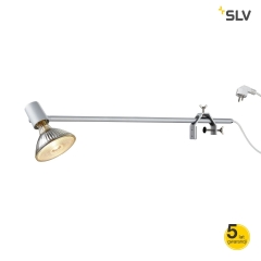 SPOT DISPLAY Lampa wystawowa na wysięgniku E27 srebrnoszara SLV 1002987