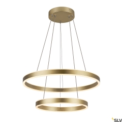 ONE DOUBLE PHASE Lampa wisząca LED góra/dół Ø 60cm 35W 2700/3000K złota SLV 1005178