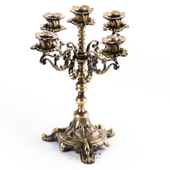 Brass candle holder, 5 arms no. 15