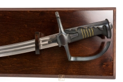 Hussar Polish saber hardened with hanging table included - replica