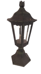 Stojąca lampa zewnętrzna 1 płomienna Latarnia zielona