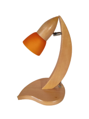Lampa biurkowa 1 płomienna Łezka regulowana drewno HPLAMPY
