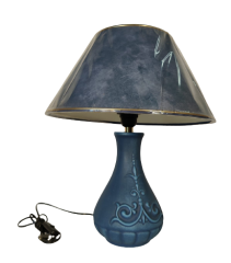 Lampa stołowa ceramiczna Niebieska Łask
