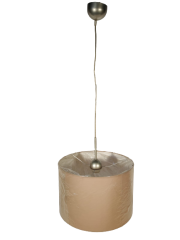 Lampa wisząca 1 płomienna abażur walec taupe Art-Abażur