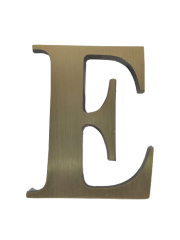 Litera mosiężna "E" wys 10cm