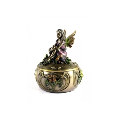 Secesyjne pudełko z aniołkiem - Figurka Veronese WU70671A4