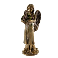 Aniołek z kwiatami - Figurka Veronese WU70727A4