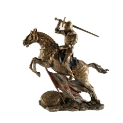 Rycerz na koniu w wyskoku - Figurka Veronese WU73737A4